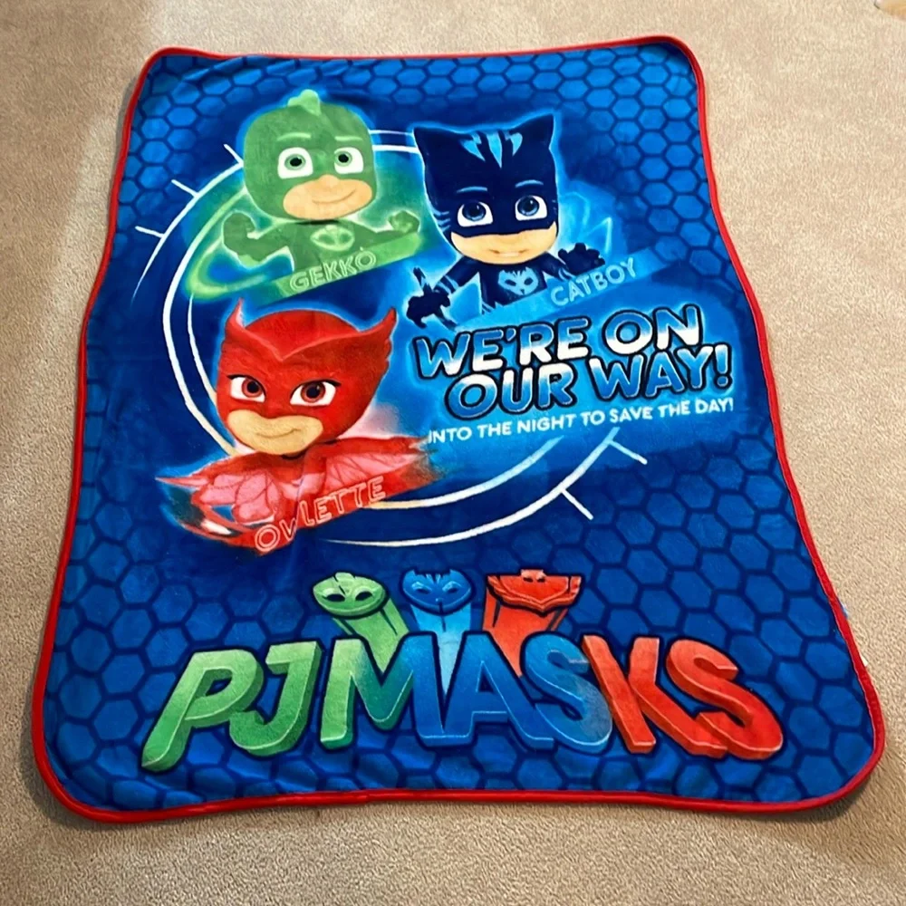 PJ Mask Kids Fleece Blanket. Great Condition.